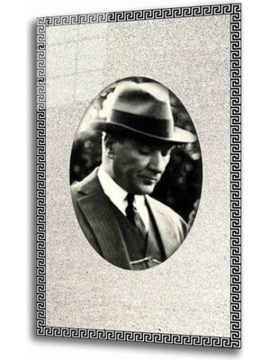 Miyrem  Miyrem Glasses Collection -A1^#  Atatürk Cam Tablo 4 mm Dayanıklı Temperli Cam