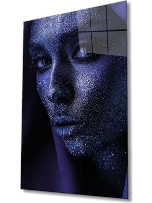 Miyrem  Miyrem Glasses Collection -A1^#  Mor Parıltılı Kadın Cam Tablo