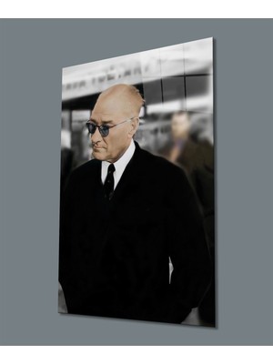 Miyrem  Miyrem Glasses Collection -A1^#  Yakışıklı Takım Elbiseli Atatürk Cam Tablo