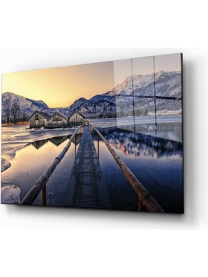 Miyrem  Miyrem Glasses Collection -A1^#  Doğa Manzara Cam Tablo