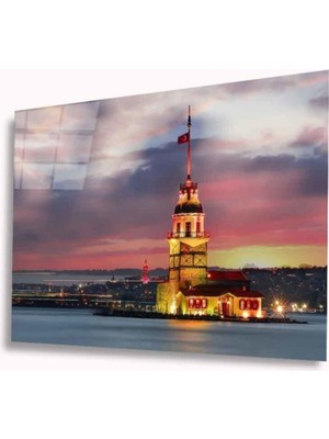 Miyrem  Miyrem Glasses Collection -A1^#  Kız Kulesi Cam Tablo