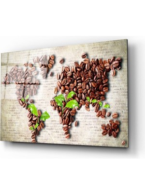 Miyrem  Miyrem Glasses Collection -A1^#  Dünya Haritası 85 Cam Tablo