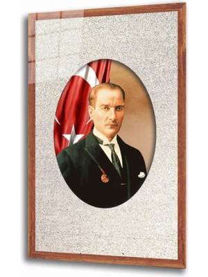 Miyrem  Miyrem Glasses Collection -A1^#  Atatürk Cam Tablo 4 mm Dayanıklı Temperli Cam