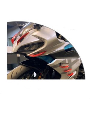 3DreaMaker Evrensel Motosiklet Spoyleri, Motosiklet Spoıler (Motosiklet Kanadı, Winglet), (1 Çift (Sağ ve Sol))
