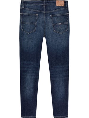 Tommy Hilfiger Erkek Klasik 5 Cepli Günlük Mavi Denim Jeans