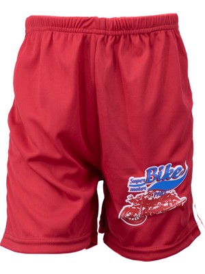 Oppland Erkek Çocuk Şortu 8-9-10 Yaş Baskılı Model Beli Lastikli ve Bağcıklı Rahat Kesim