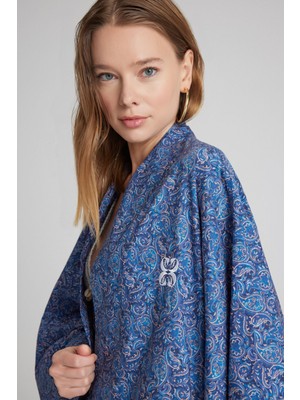 Christina's Storm Turquoise Paisley Limited Edition Kimono