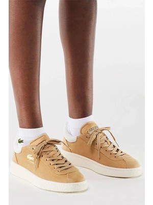 Lacoste Kadın  Baseshot Premium Kahverengi Sneaker