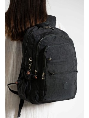 Çanta Trend Maymuncuk Hediyeli Mega Boyo Ultra Hafif Çok Cepli Krinkıl Sırt Çantası Unisex