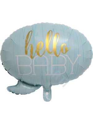 Best Parti Hello Baby Folyo Balon Mavi 60 cm