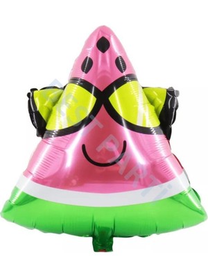 Bal10 Dünyası Gözlüklü Karpuz Folyo Balon 55 cm