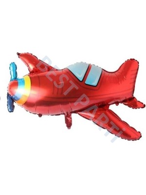 Best Parti Taşıt Kırmızı Uçak Folyo Balon 77 cm
