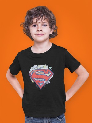 Stil-X Superman Baskılı Bisiklet Yaka Çocuk Tshırt