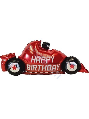Best Parti Taşıt Happy Birthday Formula Folyo Balon 108X54 cm