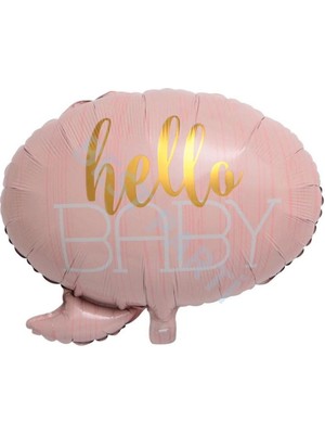 Rönesans Parti Hello Baby Folyo Balon Pembe 60 cm