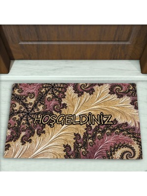 Modern Desenli Dekoratif Kapı Önü Paspası No: 1023