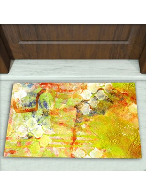 Modern Desenli Dekoratif Kapı Önü Paspası No: 1072