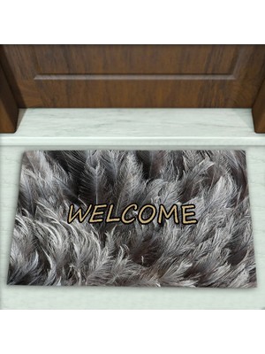 Tüy Desenli Dekoratif Kapı Önü Paspası No: 1003