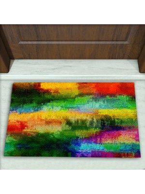 Modern Desenli Dekoratif Kapı Önü Paspası No: 1420