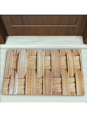 Hasır Desenli Dekoratif Kapı Önü Paspası No: 1573