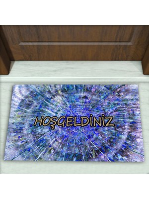 Modern Desenli Dekoratif Kapı Önü Paspası No: 1254