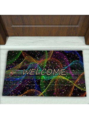 Modern Desenli Dekoratif Kapı Önü Paspası No: 1636