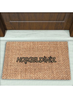Hasır Desenli Dekoratif Kapı Önü Paspası No: 1361