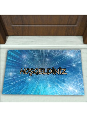 Modern Desenli Dekoratif Kapı Önü Paspası No: 1627