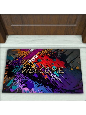 Modern Desenli Dekoratif Kapı Önü Paspası No: 1773