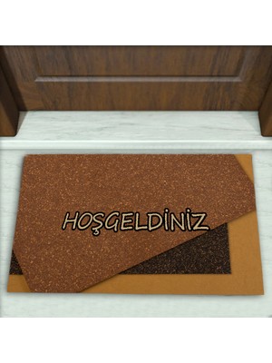 Geometrik Desenli Dekoratif Kapı Önü Paspası No: 1689