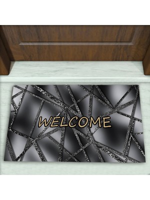 Colorix Carpet Çizgi Desenli Dekoratif Kapı Önü Paspası No: 1725