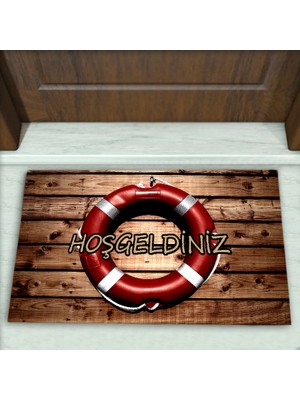 Parke Can Simit Desenli Dekoratif Kapı Önü Paspası No: 1377