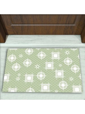 Geometrik Desenli Dekoratif Kapı Önü Paspası No: 1219