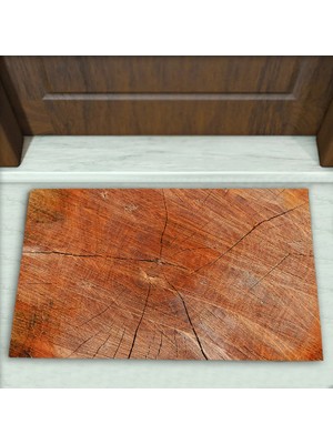 Ağaç Gövdesi Desenli Dekoratif Kapı Önü Paspası No: 1539