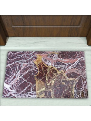 Mermer Desenli Dekoratif Kapı Önü Paspası No: 1389