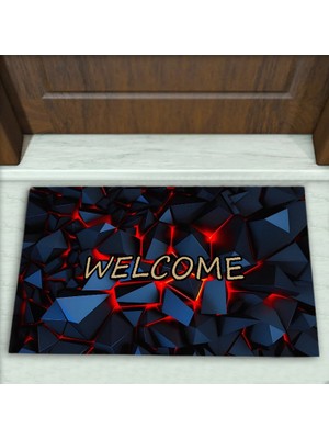 Colorix Carpet Geometrik Desenli Dekoratif Kapı Önü Paspası No: 1778