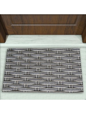 Hasır Desenli Dekoratif Kapı Önü Paspası No: 1588