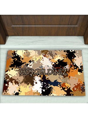 Modern Desenli Dekoratif Kapı Önü Paspası No: 1608