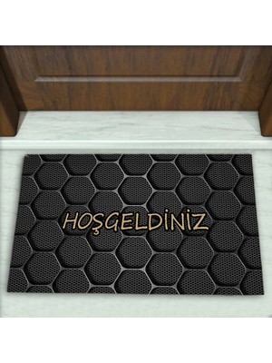 Colorix Carpet Geometrik Desenli Dekoratif Kapı Önü Paspası No: 1755