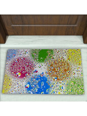 Modern Desenli Dekoratif Kapı Önü Paspası No: 1295