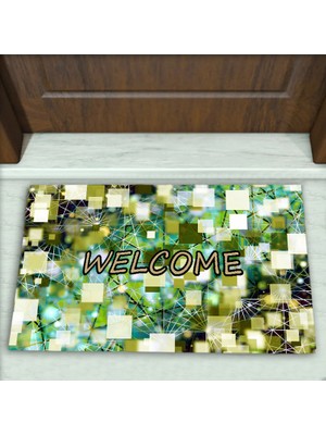 Colorix Carpet Geometrik Desenli Dekoratif Kapı Önü Paspası No: 1619