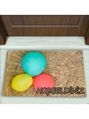 Colorix Carpet Hasır Desenli Dekoratif Kapı Önü Paspası No: 1225
