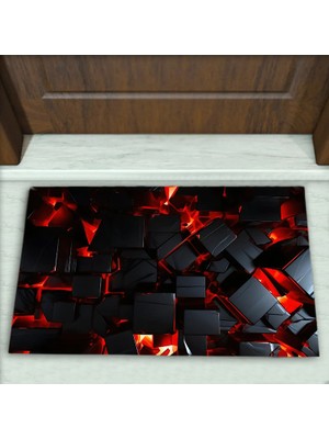 Modern Desenli Dekoratif Kapı Önü Paspası No: 1457