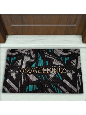 Colorix Carpet Modern Desenli Dekoratif Kapı Önü Paspası No: 1706