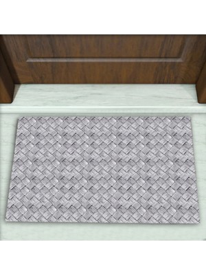 Colorix Carpet Hasır Desenli Dekoratif Kapı Önü Paspası No: 1589