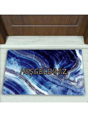 Colorix Carpet Modern Desenli Dekoratif Kapı Önü Paspası No: 1855