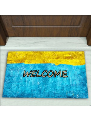 Modern Desenli Dekoratif Kapı Önü Paspası No: 1735