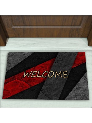 Modern Desenli Dekoratif Kapı Önü Paspası No: 1538