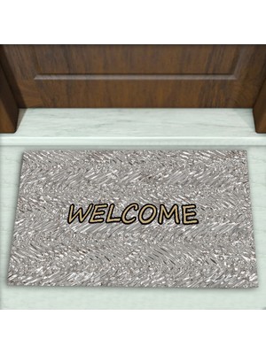 Modern Desenli Dekoratif Kapı Önü Paspası No: 1395