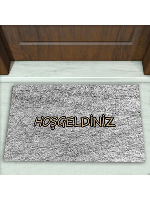 Geometrik Desenli Dekoratif Kapı Önü Paspası No: 1617